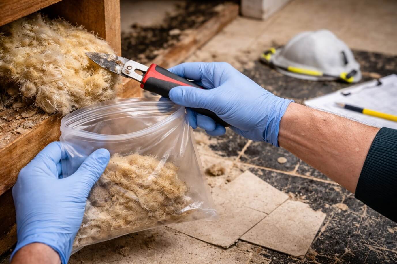 Asbestos sampling Altona North insulation and flooring Precision Environmental